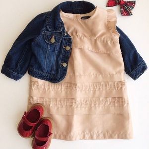 baby Gap gold shine dress